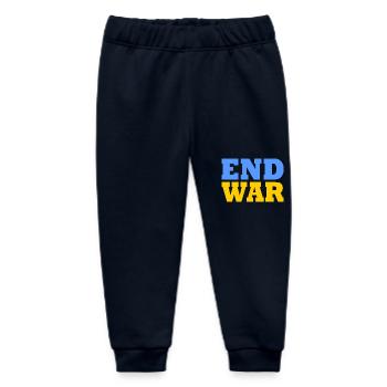 End war - Baby Organic Sweatpants by Stanley/Stella - navy - Front