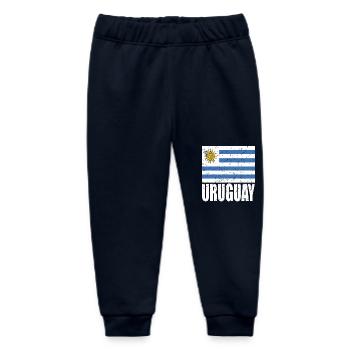 Uruguay Fahne - Baby Organic Jogginghose Baby Tumbler von Stanley/Stella - Navy - Vorne