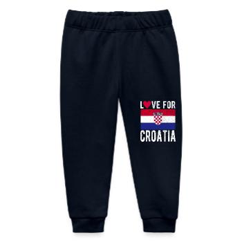 Kroatien Fahne - Baby Organic Jogginghose Baby Tumbler von Stanley/Stella - Navy - Vorne