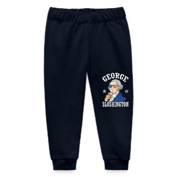 George Sloshington Drink 4. Juli - Baby Organic Jogginghose Baby Tumbler von Stanley/Stella - Navy - Vorne