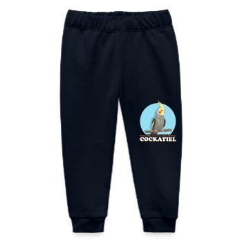 Cockatiel Dad Bird Bird Owner Gift - Baby Organic Sweatpants by Stanley/Stella - navy - Front