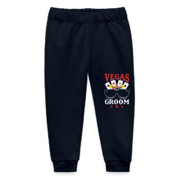 Stag Party Las Vegas Bachelor Party Groomsmen - Baby Organic Sweatpants by Stanley/Stella - navy - Front