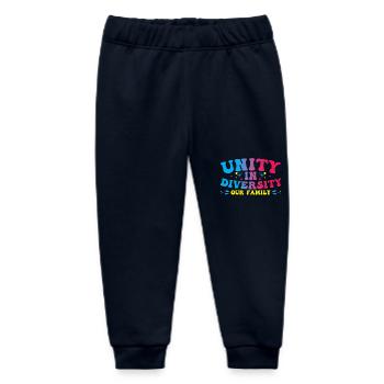 Diversity Family Diverse Unity In Diversity - Baby Organic Sweatpants by Stanley/Stella - navy - Front