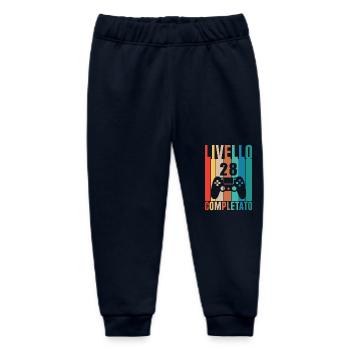 Unlocked Level 28 - Baby Organic Sweatpants by Stanley/Stella - navy - Front