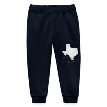 Real Volleyball in Texas State Map TX - Baby Organic Sweatpants by Stanley/Stella - navy - Front