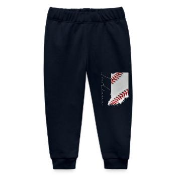 Echter Baseball in der Indiana State Landkarte IN - Baby Organic Jogginghose Baby Tumbler von Stanley/Stella - Navy - Vorne