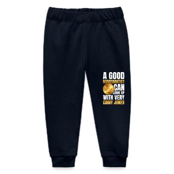 Numismatist Can Come Up With Very Coiny Jokes - Baby Organic Jogginghose Baby Tumbler von Stanley/Stella - Navy - Vorne