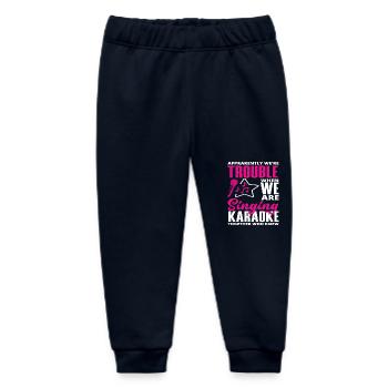 Wir Sind Ärger Wenn Wir Karaoke Singen - Baby Organic Jogginghose Baby Tumbler von Stanley/Stella - Navy - Vorne