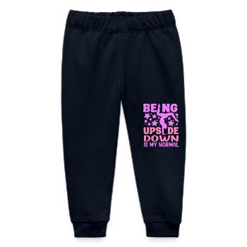 Being Upside Down Is My Normal Funny Gymnast Gift - Baby Organic Jogginghose Baby Tumbler von Stanley/Stella - Navy - Vorne