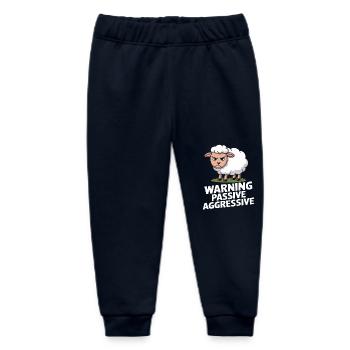 Vorsicht Passiv Aggressiv Schaf - Baby Organic Jogginghose Baby Tumbler von Stanley/Stella - Navy - Vorne