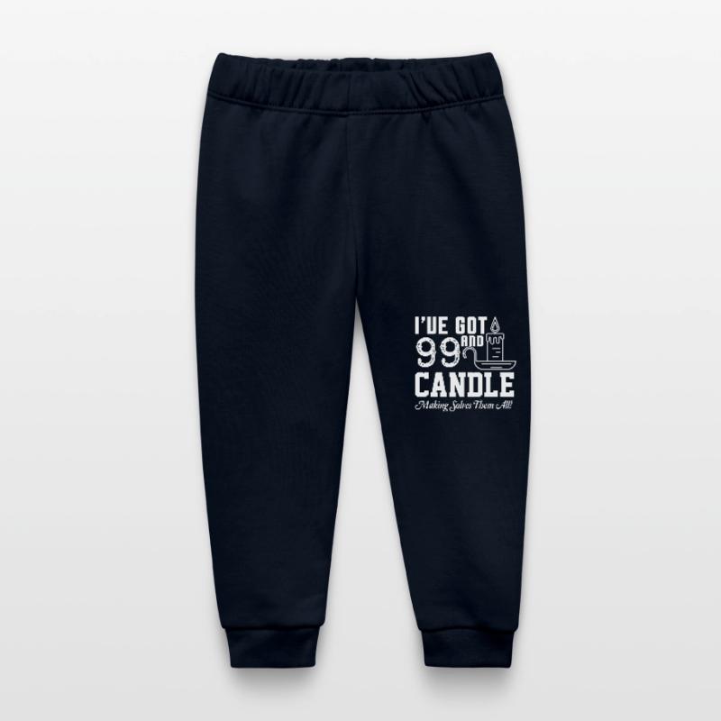 Candle Making Solves All Problems Baby Organic Sweatpants by Stanley/Stella