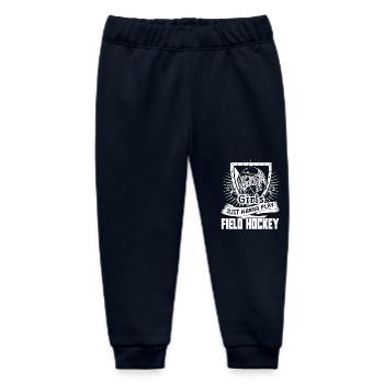 Field Hockey Wanna Play Field Hockey - Baby Organic Sweatpants by Stanley/Stella - navy - Front