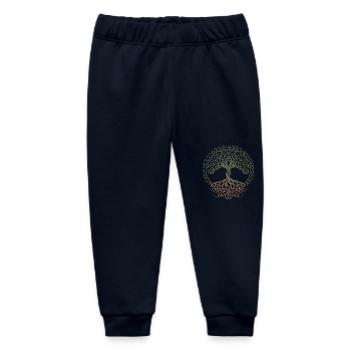 Neo Celtic Lebensbaum Symbolik - Baby Organic Jogginghose Baby Tumbler von Stanley/Stella - Navy - Vorne