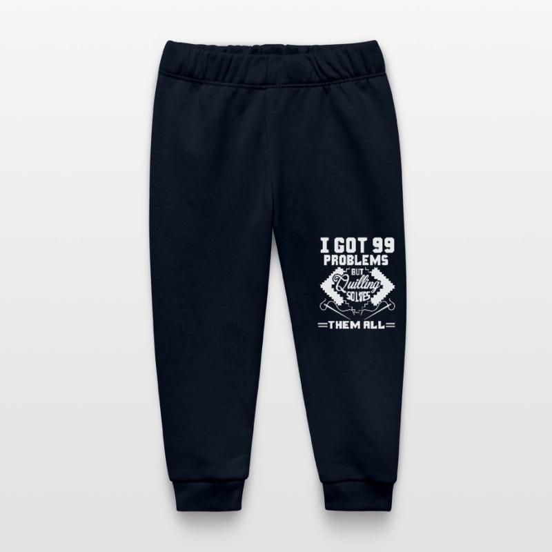 Quilling Solves All Problems Baby Organic Sweatpants by Stanley/Stella