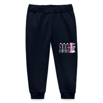 Team 1st Grade Teacher - Baby Organic Sweatpants by Stanley/Stella - navy - Front