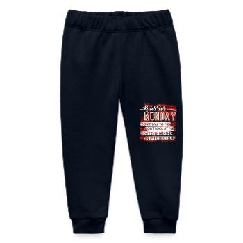 Rules For Monday - Baby Organic Sweatpants by Stanley/Stella - navy - Front