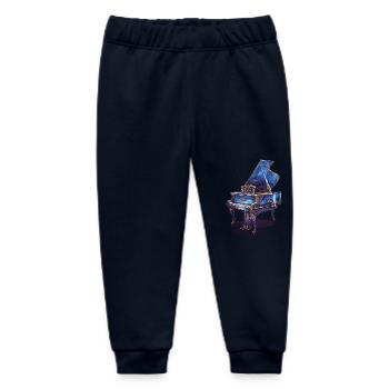 Piano - Baby Organic Sweatpants by Stanley/Stella - navy - Front