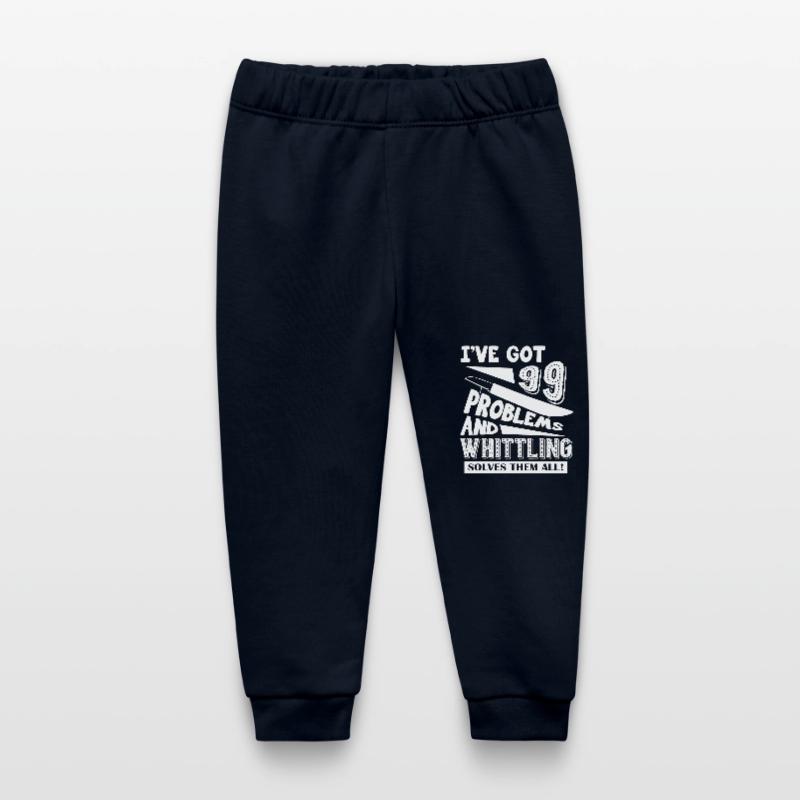 Whittling Solves All Problems Baby Organic Sweatpants by Stanley/Stella