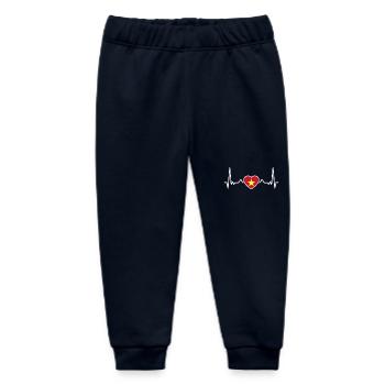 Vietnam Heartbeat Vietnamese Flag - Baby Organic Sweatpants by Stanley/Stella - navy - Front