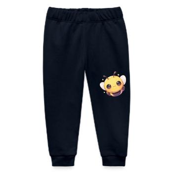 Bees Bee - Baby Organic Sweatpants by Stanley/Stella - navy - Front