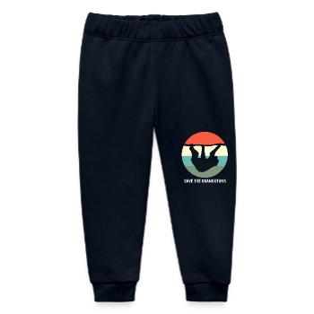 Orang Utan - Baby Organic Jogginghose Baby Tumbler von Stanley/Stella - Navy - Vorne