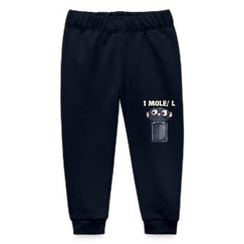 1 Mole/L Chemistry Humor for Scientists and Scientists - Baby Organic Sweatpants by Stanley/Stella - navy - Front