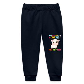 kiKindergarten 2025 Kids Gift Kita 2025 Décoration - Pantalon de jogging bébé bio Stanley/Stella - marine - Devant