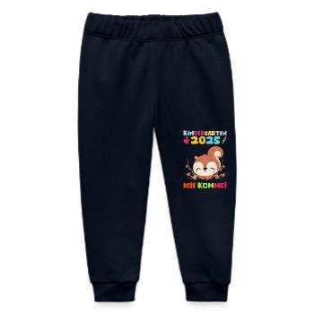 kiKindergarten 2025 Kids Gift Kita 2025 Décoration - Pantalon de jogging bébé bio Stanley/Stella - marine - Devant
