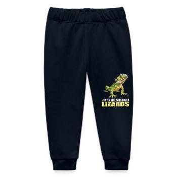 Eidechsen Eidechse - Baby Organic Jogginghose Baby Tumbler von Stanley/Stella - Navy - Vorne