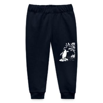 Vogelbeobachtung Pinguin Am Teich - Baby Organic Jogginghose Baby Tumbler von Stanley/Stella - Navy - Vorne