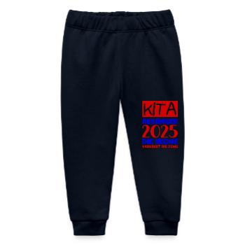 Abschied Kindergarten 2025 Geschenk Mädchen Jungen - Baby Organic Jogginghose Baby Tumbler von Stanley/Stella - Navy - Vorne