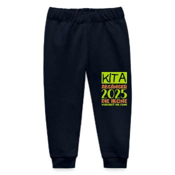 Abschied Kindergarten 2025 Geschenk Mädchen Jungen - Baby Organic Jogginghose Baby Tumbler von Stanley/Stella - Navy - Vorne