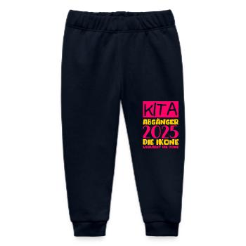 Abschied Kindergarten 2025 Geschenk Mädchen Jungen - Baby Organic Jogginghose Baby Tumbler von Stanley/Stella - Navy - Vorne