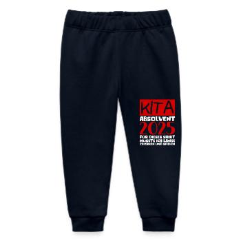 Farewell Kindergarten 2025 Gift Girl Boys - Baby Organic Sweatpants by Stanley/Stella - navy - Front