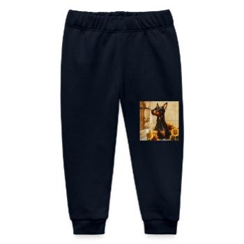 Dobermann - Baby Organic Jogginghose Baby Tumbler von Stanley/Stella - Navy - Vorne