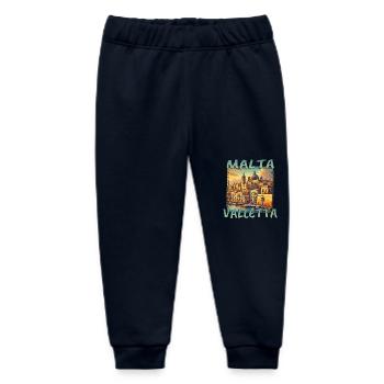 Malta Valletta Island Holidays Mediterranean Sea - Baby Organic Sweatpants by Stanley/Stella - navy - Front