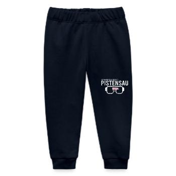 Pistensau Skier Fun Shirt - Baby Organic Sweatpants by Stanley/Stella - navy - Front