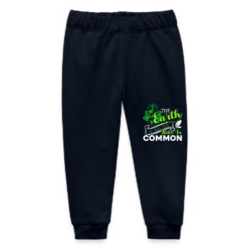 Earth Day The Earth Is All We Have - Baby Organic Sweatpants by Stanley/Stella - navy - Front