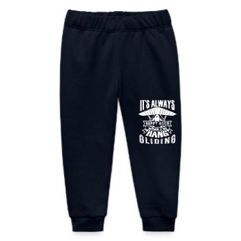 Hang Gliding Hang Gliding Happy Hour - Baby Organic Sweatpants by Stanley/Stella - navy - Front