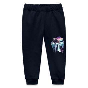 Faultier - Baby Organic Jogginghose Baby Tumbler von Stanley/Stella - Navy - Vorne