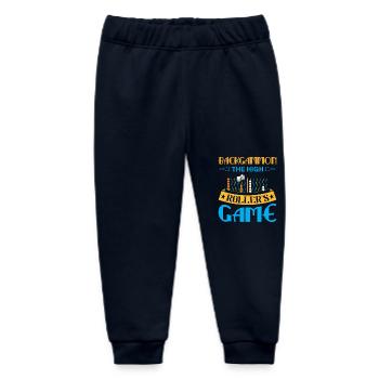 Backgammon Spiel - Baby Organic Jogginghose Baby Tumbler von Stanley/Stella - Navy - Vorne