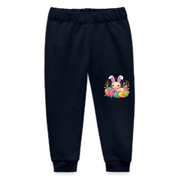 Vintage Oster Axolotl - Frohe Ostern - Baby Organic Jogginghose Baby Tumbler von Stanley/Stella - Navy - Vorne