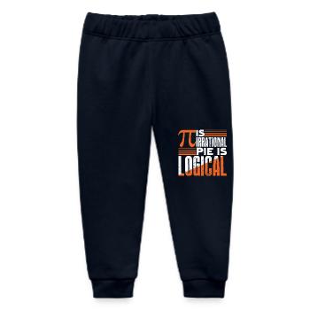 Pi Day Pi Is Irrational - Baby Organic Sweatpants by Stanley/Stella - navy - Front