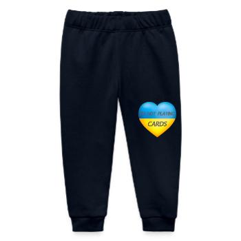 I'M NOT PLAYING CARDS – UKRAINE HERZ - Baby Organic Jogginghose Baby Tumbler von Stanley/Stella - Navy - Vorne