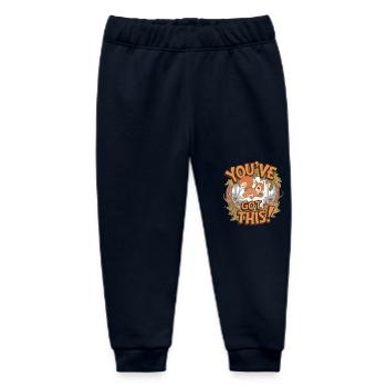 Du Schaffst Das! Eichhörnchen Mit Eichel - Baby Organic Jogginghose Baby Tumbler von Stanley/Stella - Navy - Vorne