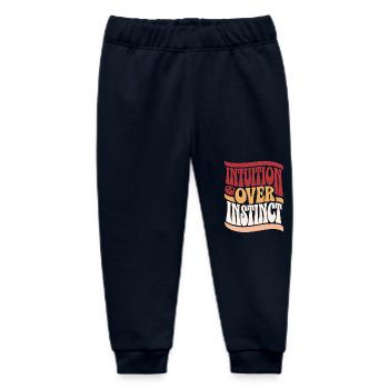 Intuition instead of instinct inspirations - Baby Organic Sweatpants by Stanley/Stella - navy - Front