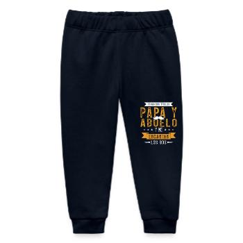 Ich habe zwei Titel: Papa und lustiger Opa - Baby Organic Jogginghose Baby Tumbler von Stanley/Stella - Navy - Vorne