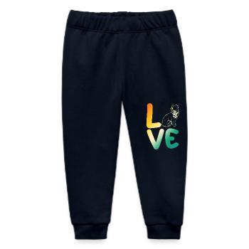 Border Collie - Baby Organic Sweatpants by Stanley/Stella - navy - Front