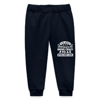 The Best Miners Bring Crazy To A Whole New Level - Baby Organic Sweatpants by Stanley/Stella - navy - Front