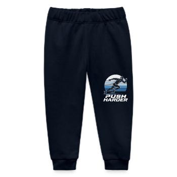 Laufen Läufer Push Harder Motivation für Wettkampf - Baby Organic Jogginghose Baby Tumbler von Stanley/Stella - Navy - Vorne